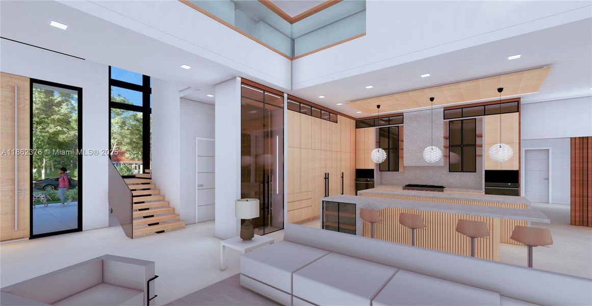 Furnished interior view inside a new home in , Boca Raton (Image 4).