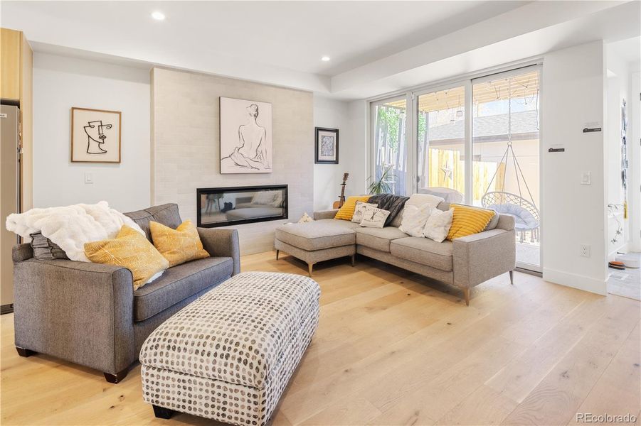 Living Room with Gas fireplace