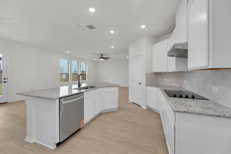 Furnished interior view inside a new home in Overlook Ranch, Georgetown (Image 6).