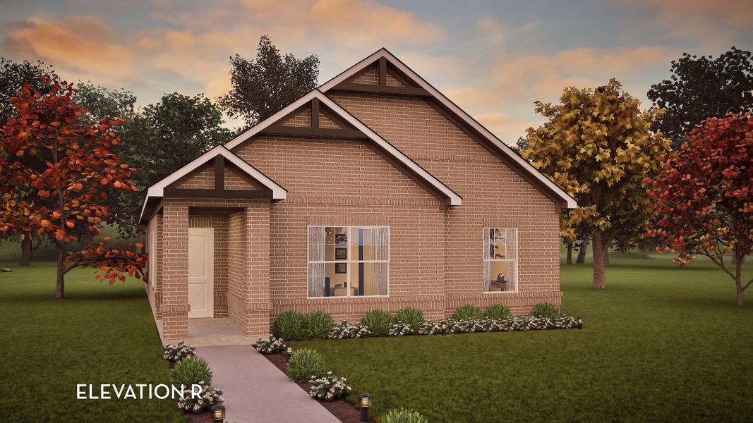 Representative exterior photo of a completed home built from the Topaz by CastleRock Communities in Infinity Square, Kyle, TX (Image 2).