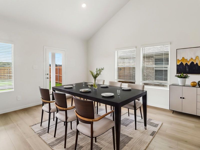 Furnished interior view inside a new home in Stella Hills, Denton (Image 4).