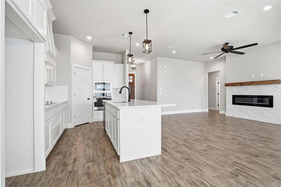 Furnished interior view inside a new home in Whispering Winds, Springtown (Image 10).
