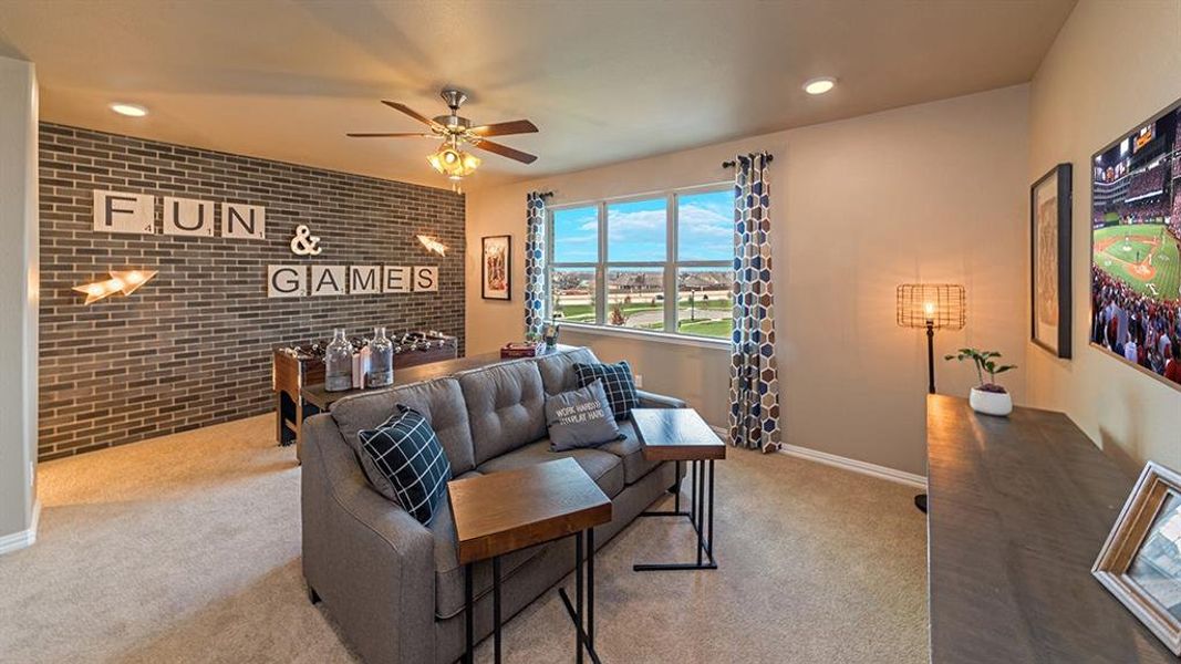 Furnished interior view inside a new home in Goodland: Crossings 50', Venus (Image 13). Furnished interior view inside a new home in Goodland: Crossings 50', Venus (Image 13).