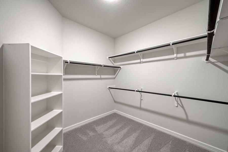 Huge walk in primary closet