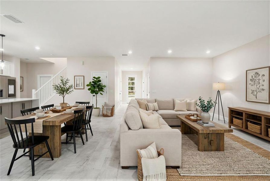 Furnished interior view inside a new home in , Orlando (Image 8). Furnished interior view inside a new home in , Orlando (Image 8).