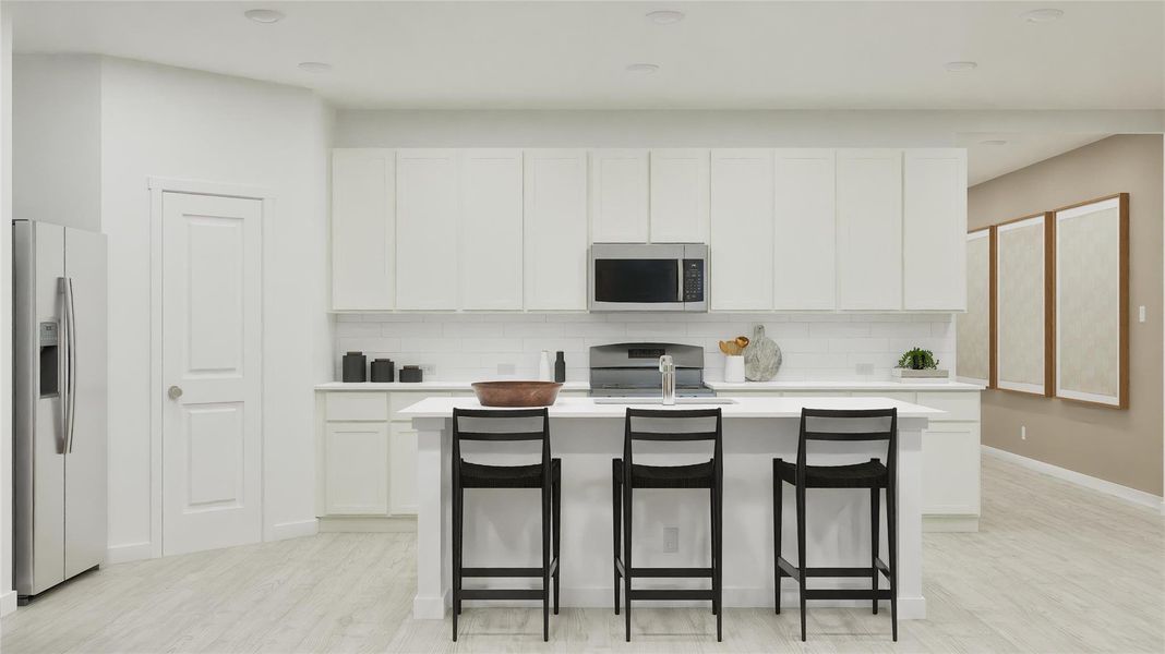 Furnished interior view inside a new home in Waterstone: Classic Collection, Kyle (Image 24).