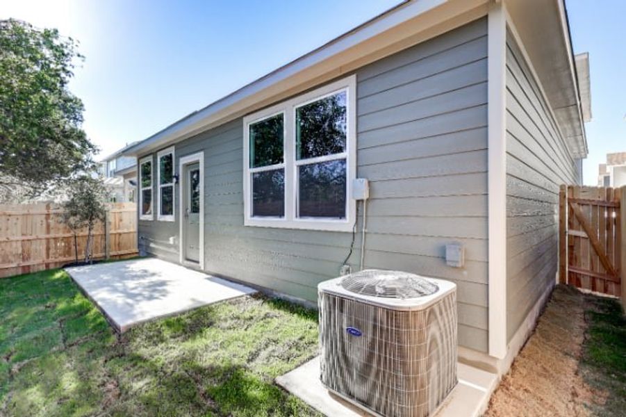 A house with a small pool. A house with a small pool.