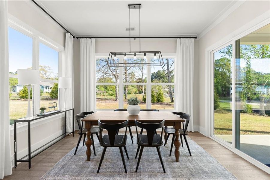 Furnished interior view inside a new home in Hillgrove Preserve, Powder Springs (Image 26).