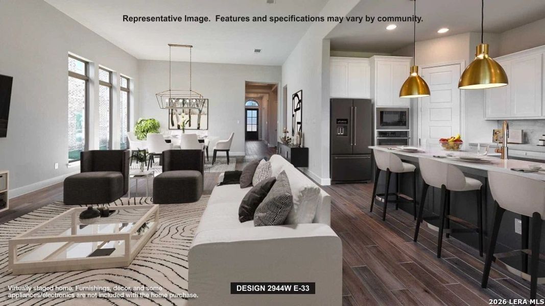 Furnished interior view inside a new home in Mayfair, New Braunfels (Image 6).