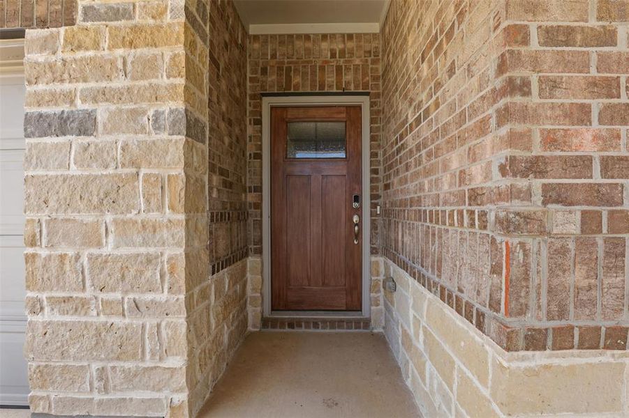 Exterior details and patio area of a home in Tesoro at Chisholm Trail Ranch, Crowley (Image 31). Exterior details and patio area of a home in Tesoro at Chisholm Trail Ranch, Crowley (Image 31).