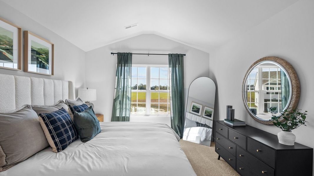 Furnished interior view inside a new home in The Townes at Ridgewood Farms, Winterville (Image 13).