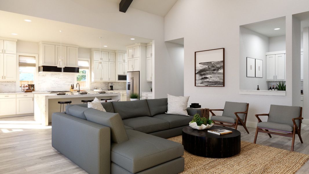 Representative furnished interior of a home built from the Madison II by Southgate Homes in Painted Tree 60' Series, McKinney (Image 11).