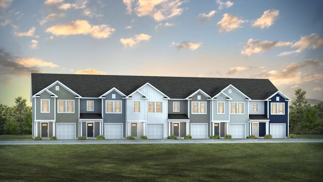Front exterior of a new home in Marion Village, Santee, SC, highlighting curb appeal (Image 2).