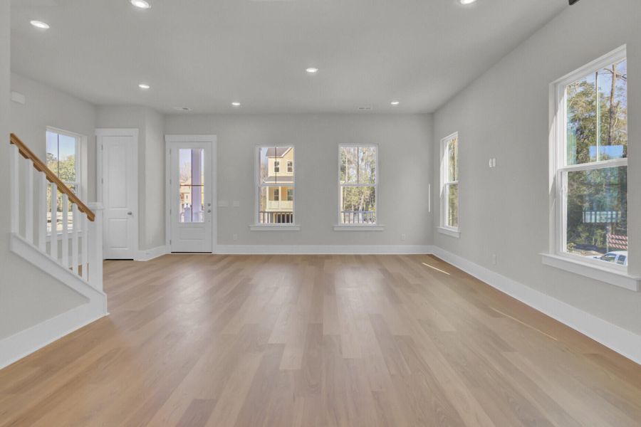 Spacious, unfurnished interior of a new home in Indigo Grove Single Family Homes, Johns Island (Image 24). Spacious, unfurnished interior of a new home in Indigo Grove Single Family Homes, Johns Island (Image 24).