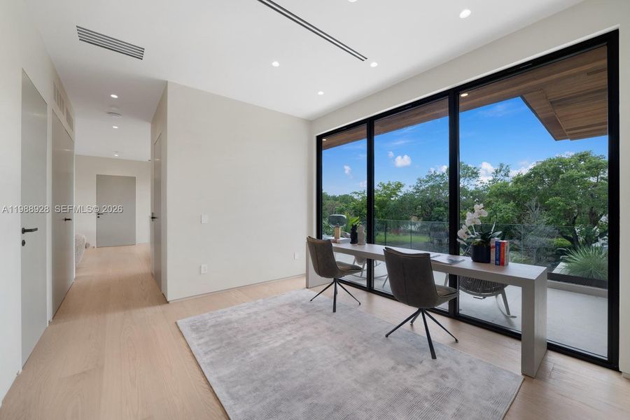 Furnished interior view inside a new home in , Miami (Image 64).