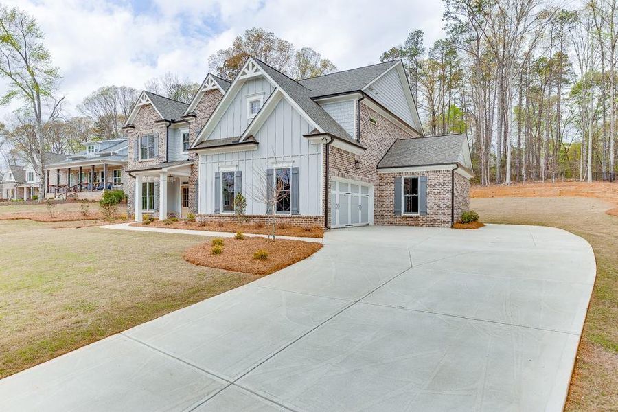 Front exterior of a new home in , Bishop, GA, highlighting curb appeal (Image 26). Front exterior of a new home in , Bishop, GA, highlighting curb appeal (Image 26).