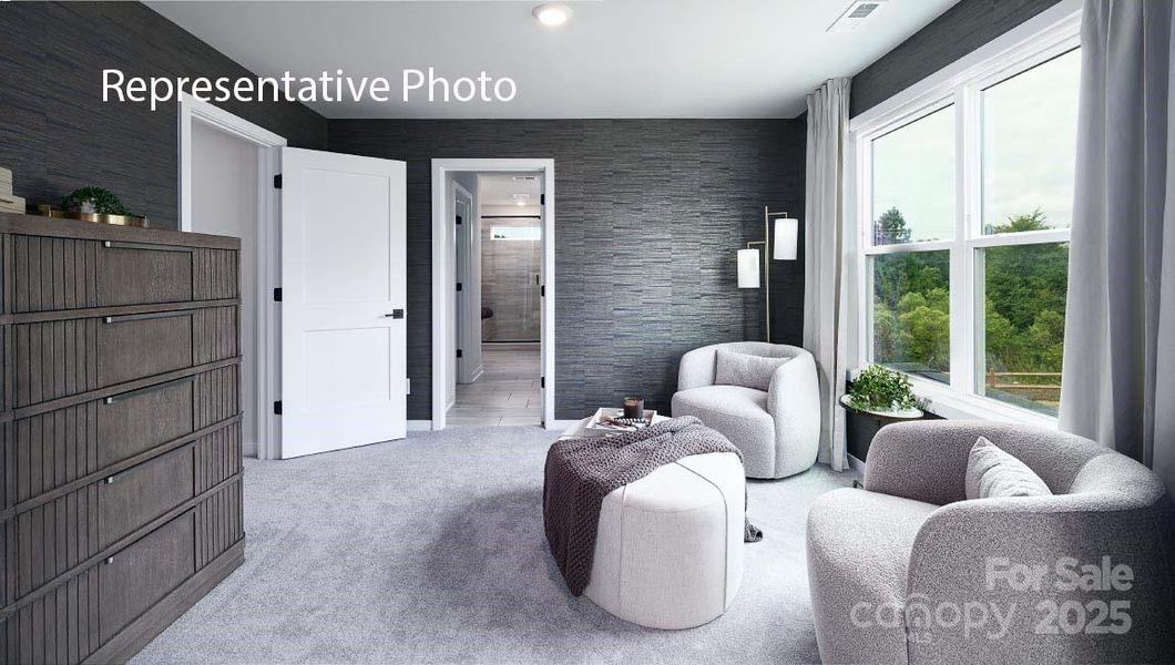 Furnished interior view inside a new home in Sanctuary at Southgate, Indian Trail (Image 16).