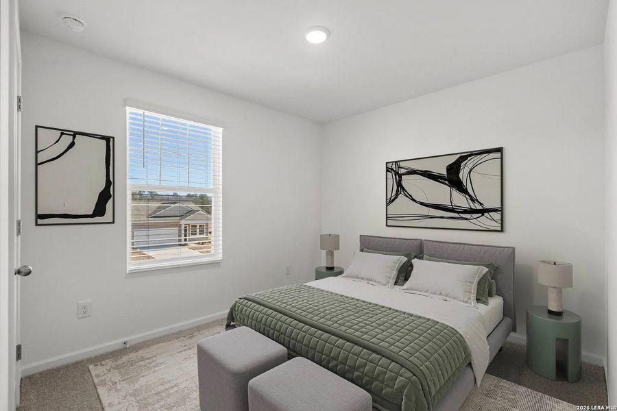 Furnished interior view inside a new home in Sutton Farms, San Antonio (Image 10).