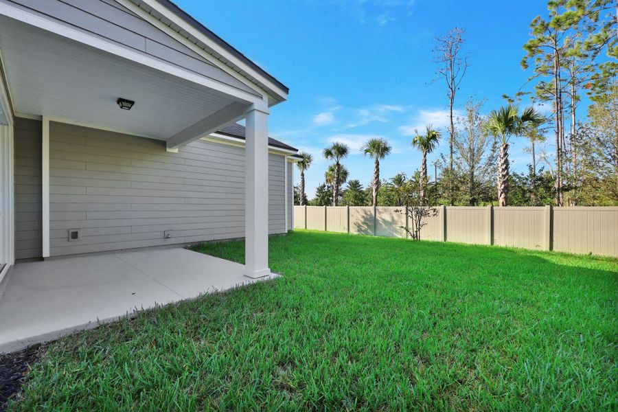 Representative exterior details of a home built from the Palmetto by Riverside Homes in Mariposa at EverRange, Jacksonville (Image 29).