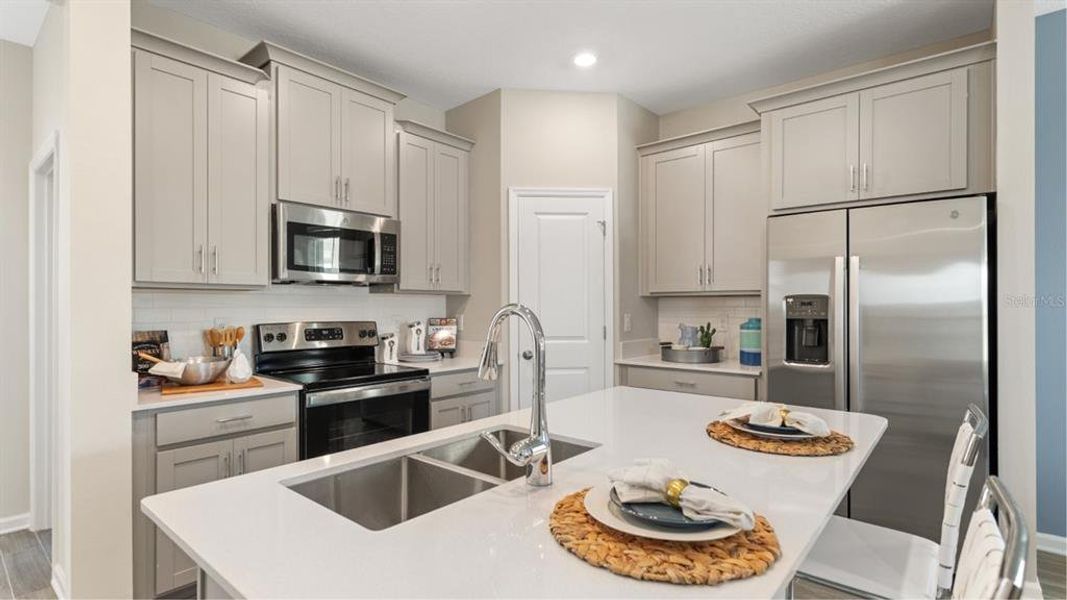 Furnished interior view inside a new home in , Clermont (Image 6).