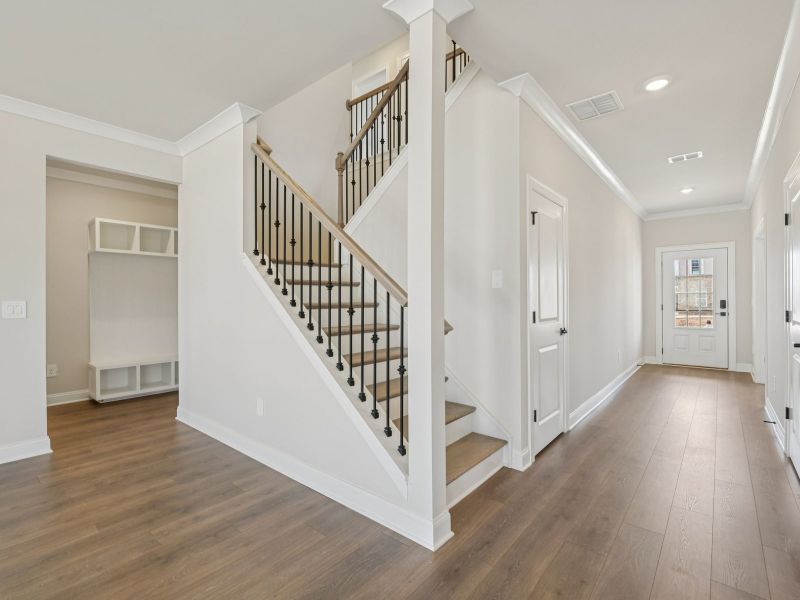 Spacious, unfurnished interior of a new home in Vines at Mill Creek - Estate Series, Braselton (Image 14). Spacious, unfurnished interior of a new home in Vines at Mill Creek - Estate Series, Braselton (Image 14).