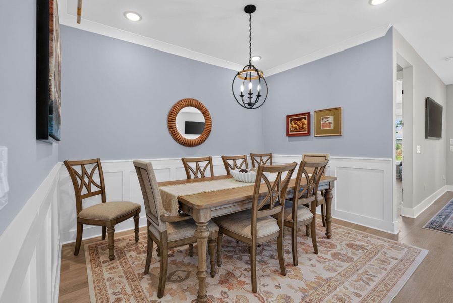 Furnished interior view inside a new home in K. Hovnanian's® Four Seasons at Lakes of Cane Bay, Summerville (Image 36).