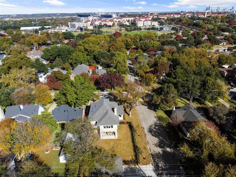 View of aerial view