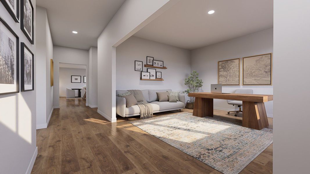 Furnished interior view inside a new home in The Cove at Mallard Crossing, Summerville (Image 6).