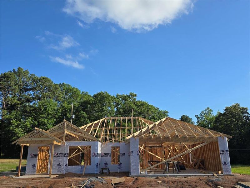 In-progress construction of a new home in , Daingerfield, TX (Image 6).