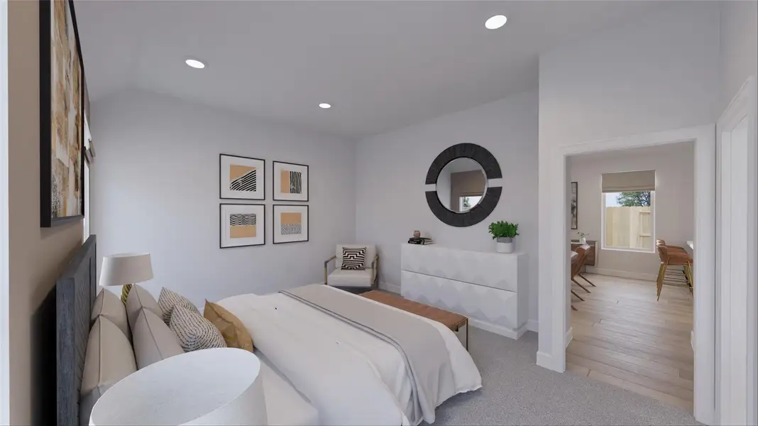 Furnished interior view inside a new home in Oakberry Trails, Waller (Image 9).