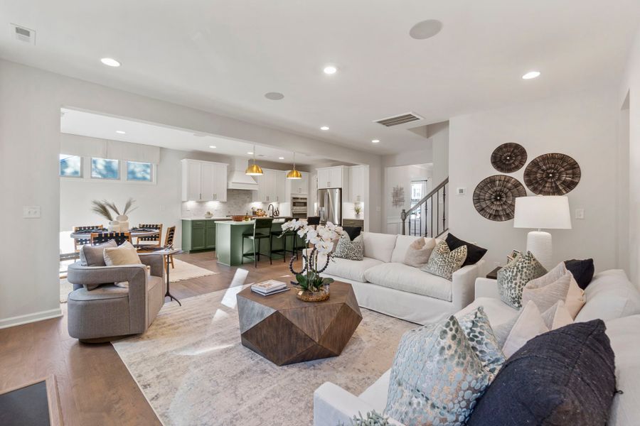 Furnished interior view inside a new home in Stafford at Langtree, Mooresville (Image 15).