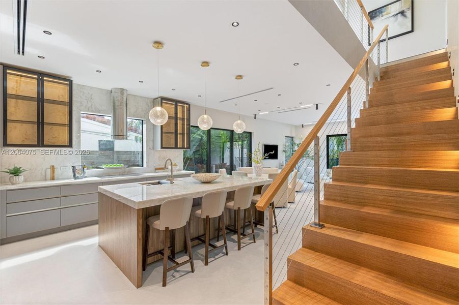 Furnished interior view inside a new home in , Miami (Image 9).