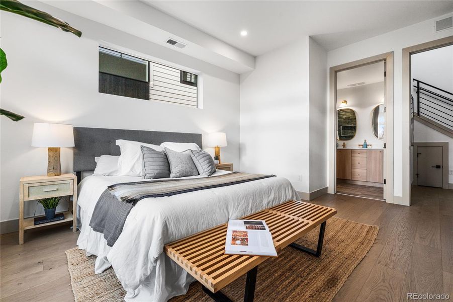 Furnished interior view inside a new home in , Denver (Image 18).