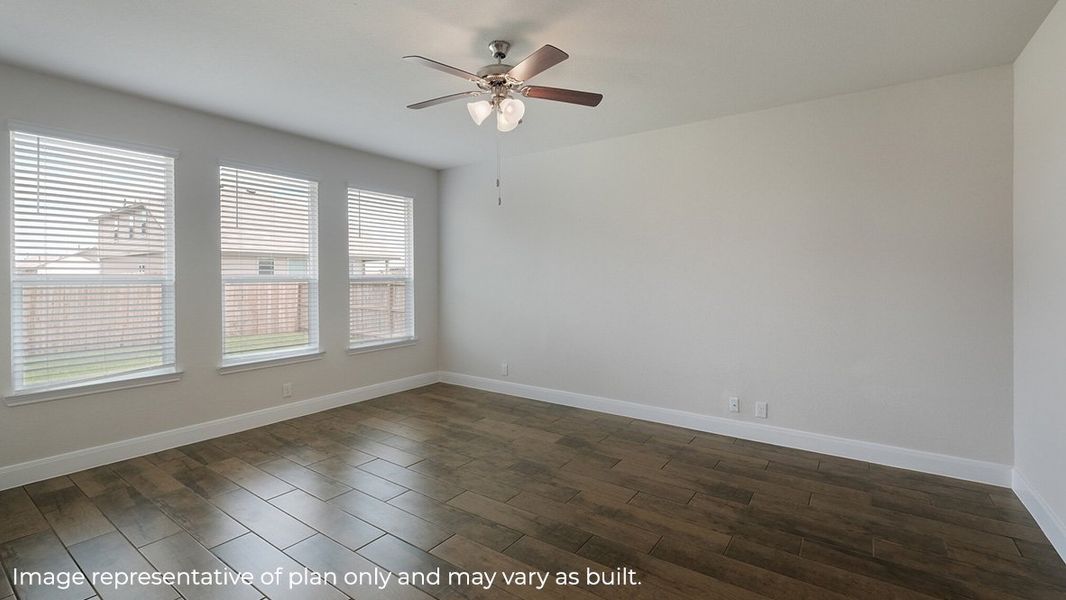 Representative unfurnished interior of a home built from the The Blanco by D.R. Horton in Steele Creek, Cibolo (Image 71).