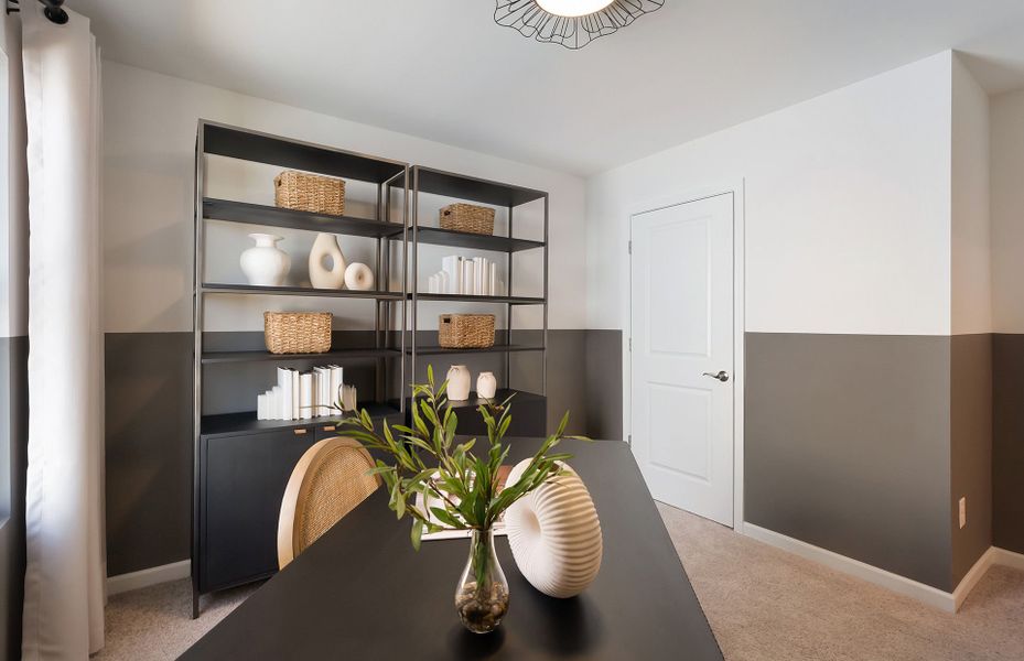 Furnished interior view inside a new home in Highlands of Carter's Station, Columbia (Image 25). Furnished interior view inside a new home in Highlands of Carter's Station, Columbia (Image 25).