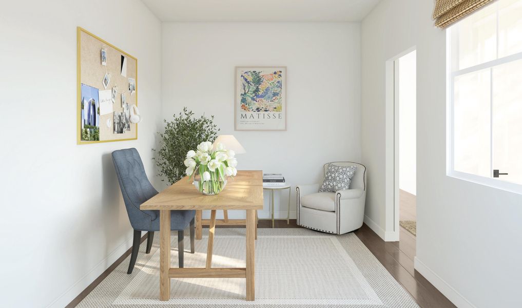 Furnished interior view inside a new home in K. Hovnanian's® Four Seasons at Lakes of Cane Bay, Summerville (Image 13).