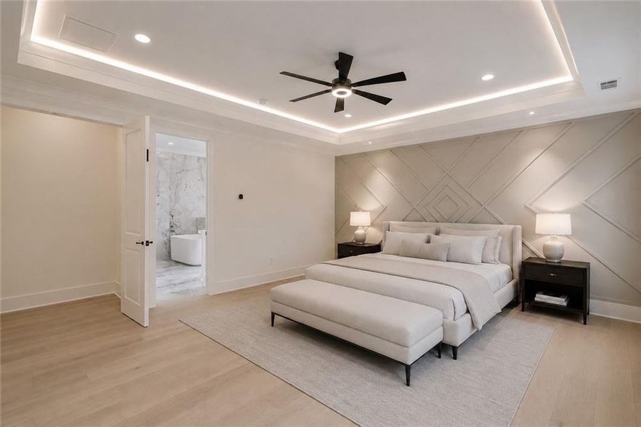 Furnished interior view inside a new home in , Buford (Image 37).