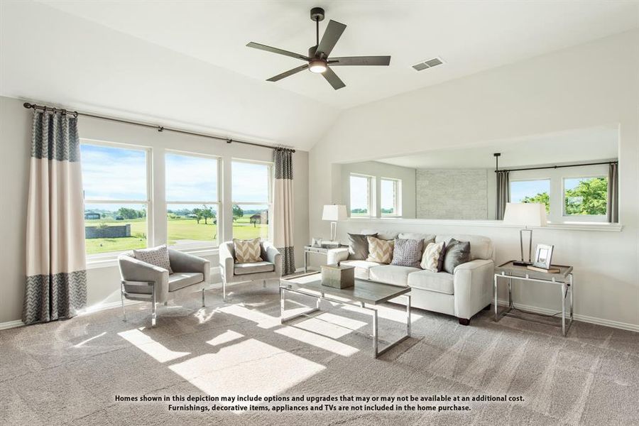Furnished interior view inside a new home in The Oaks, Red Oak (Image 23). Furnished interior view inside a new home in The Oaks, Red Oak (Image 23).