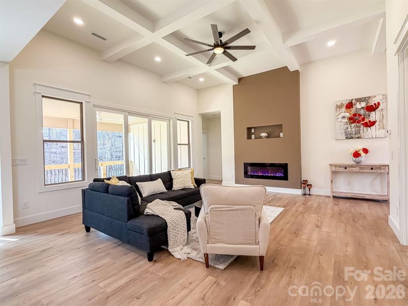 Furnished interior view inside a new home in , Newton (Image 33).