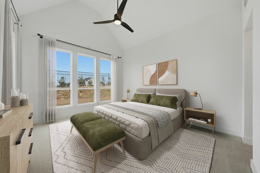 Furnished interior view inside a new home in Park Place - 80' Lots, Prosper (Image 27). Furnished interior view inside a new home in Park Place - 80' Lots, Prosper (Image 27).