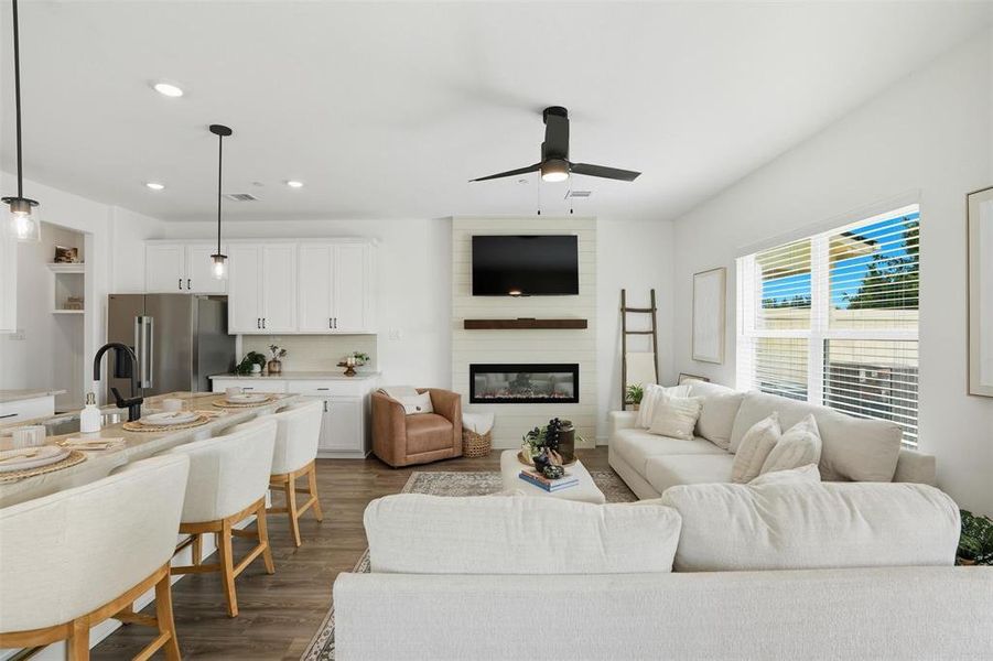 Furnished interior view inside a new home in , Heath (Image 5).