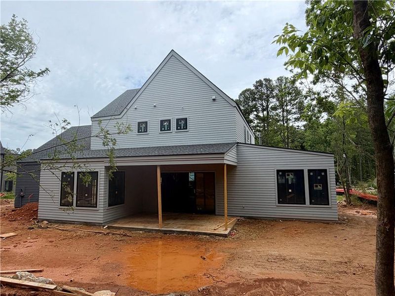 In-progress construction of a new home in Aster, Roswell, GA (Image 48).