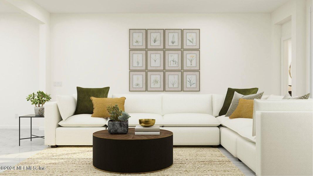 Furnished interior view inside a new home in Silver Falls Single Family at SilverLeaf, St. Augustine (Image 9).
