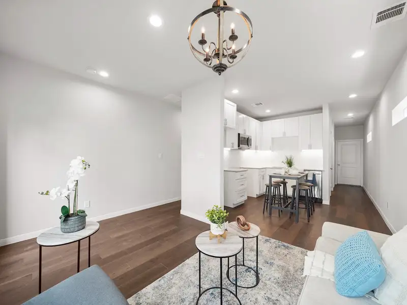 Furnished interior view inside a new home in , Spring (Image 6).