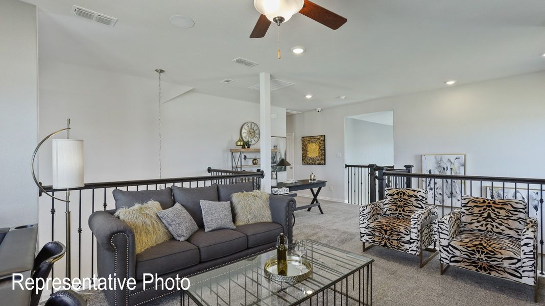 Furnished interior view inside a new home in Wildflower Ranch, Fort Worth (Image 16).
