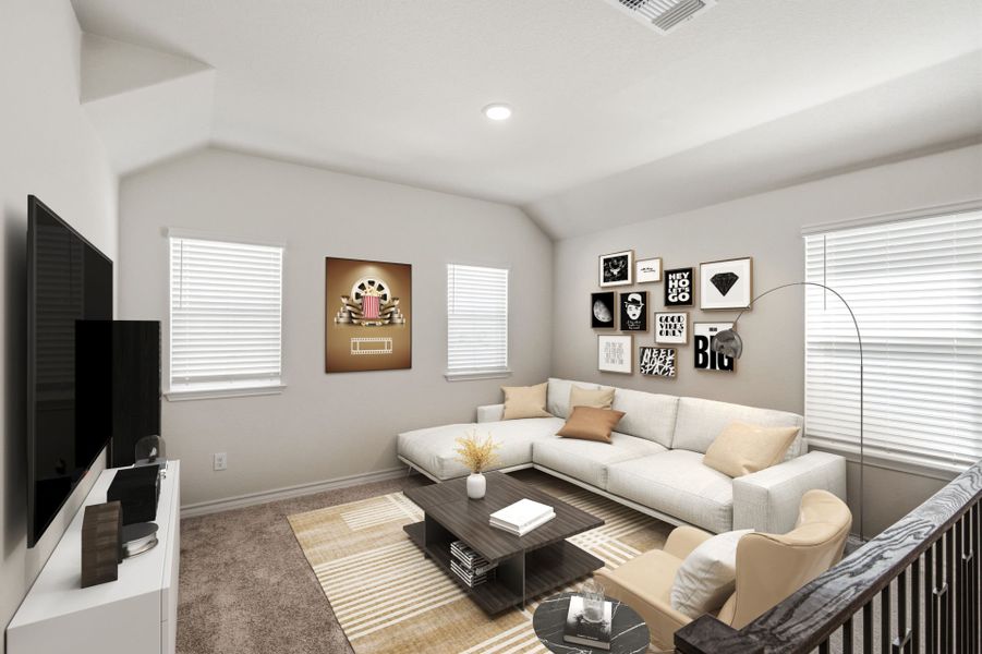 Representative furnished interior of a home built from the Lochridge by Pulte Homes in Lily Springs, Seguin (Image 13). Representative furnished interior of a home built from the Lochridge by Pulte Homes in Lily Springs, Seguin (Image 13).