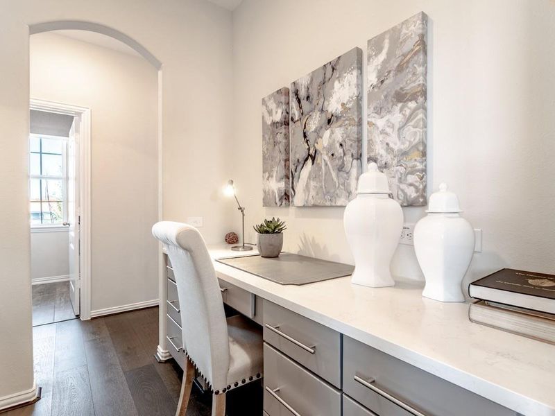Furnished interior view inside a new home in Massey Oaks, Pearland (Image 15).