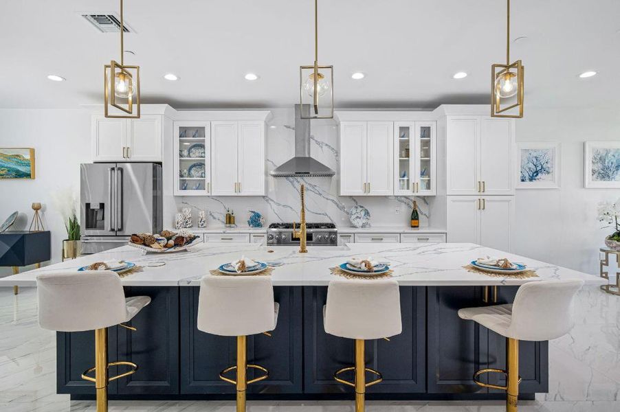 101 Desota St kitchen island