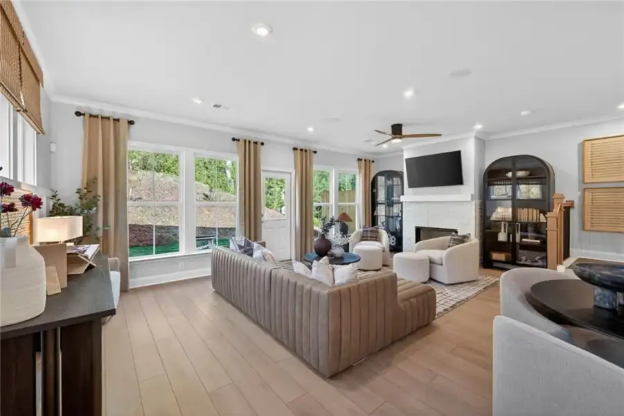 Furnished interior view inside a new home in Ansley Towns, Cumming (Image 8).