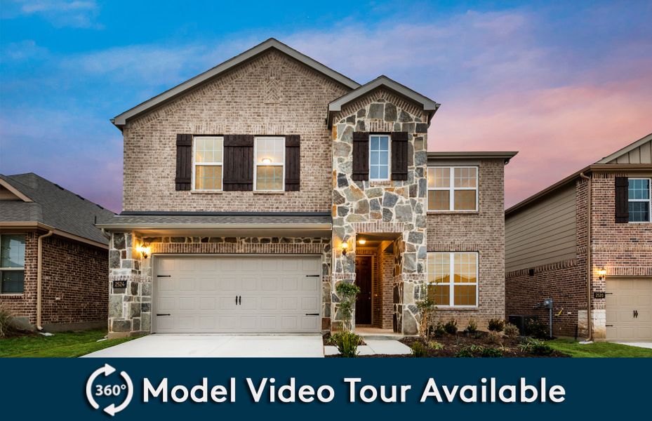 The Sweetwater, a two-story home with 2-car garage, shown with Home Exterior 34